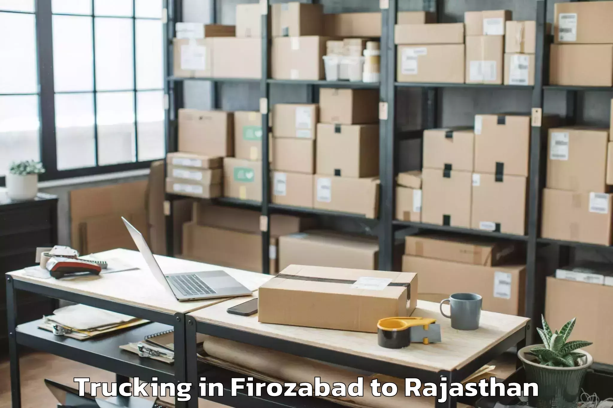 Affordable Firozabad to Rajasthan Trucking